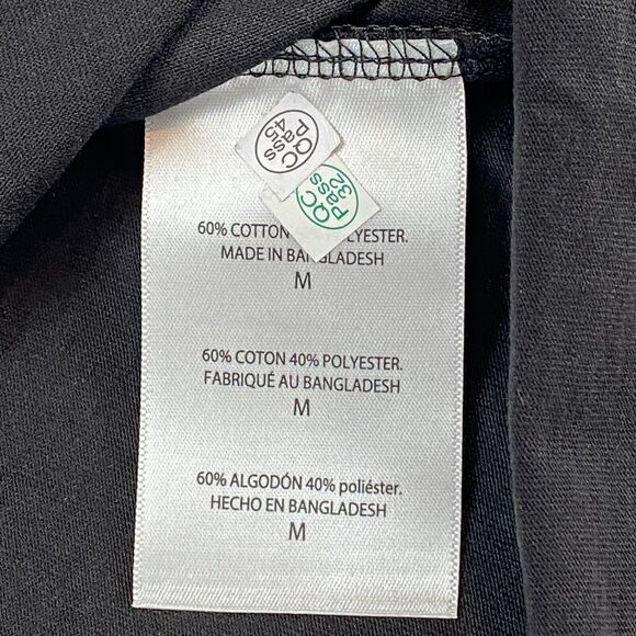 Iowa Hawkeyes Shirt Top Women's Medium Black Hanes Sports V Neck Tee Shirt - Picture 6 of 10